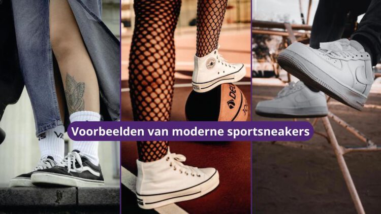 Voorbeelden van moderne sportsneakers